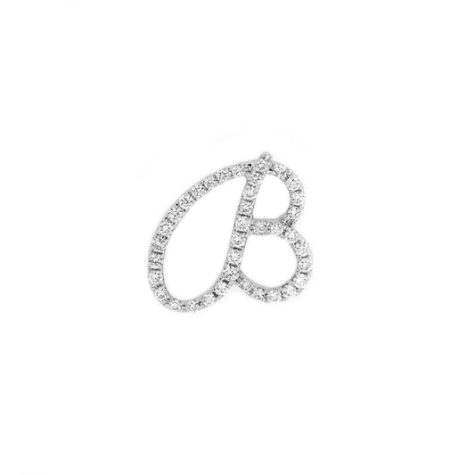 Love Letter Mid-Size B Pendant-WK2548