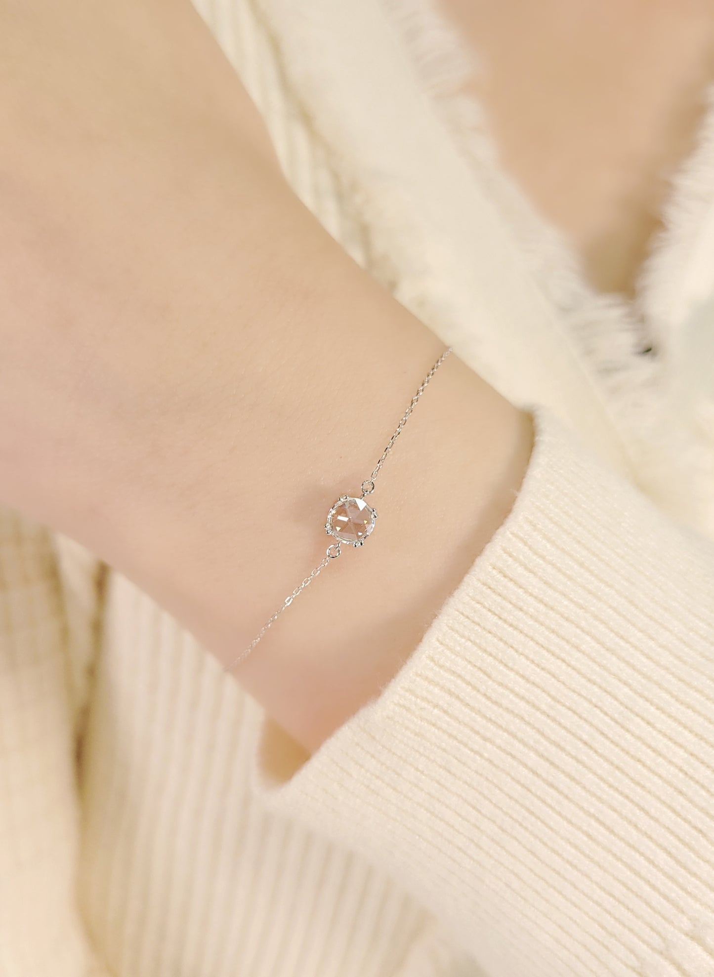 Rosecut Diamond Bracelet-WK4244ID@