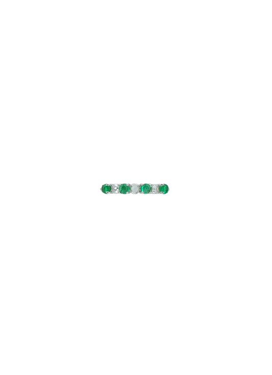 Emerald & Diamond Ring-WK4173@