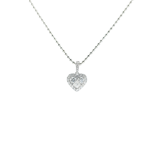 Heart Diamond Pendant-WK4056