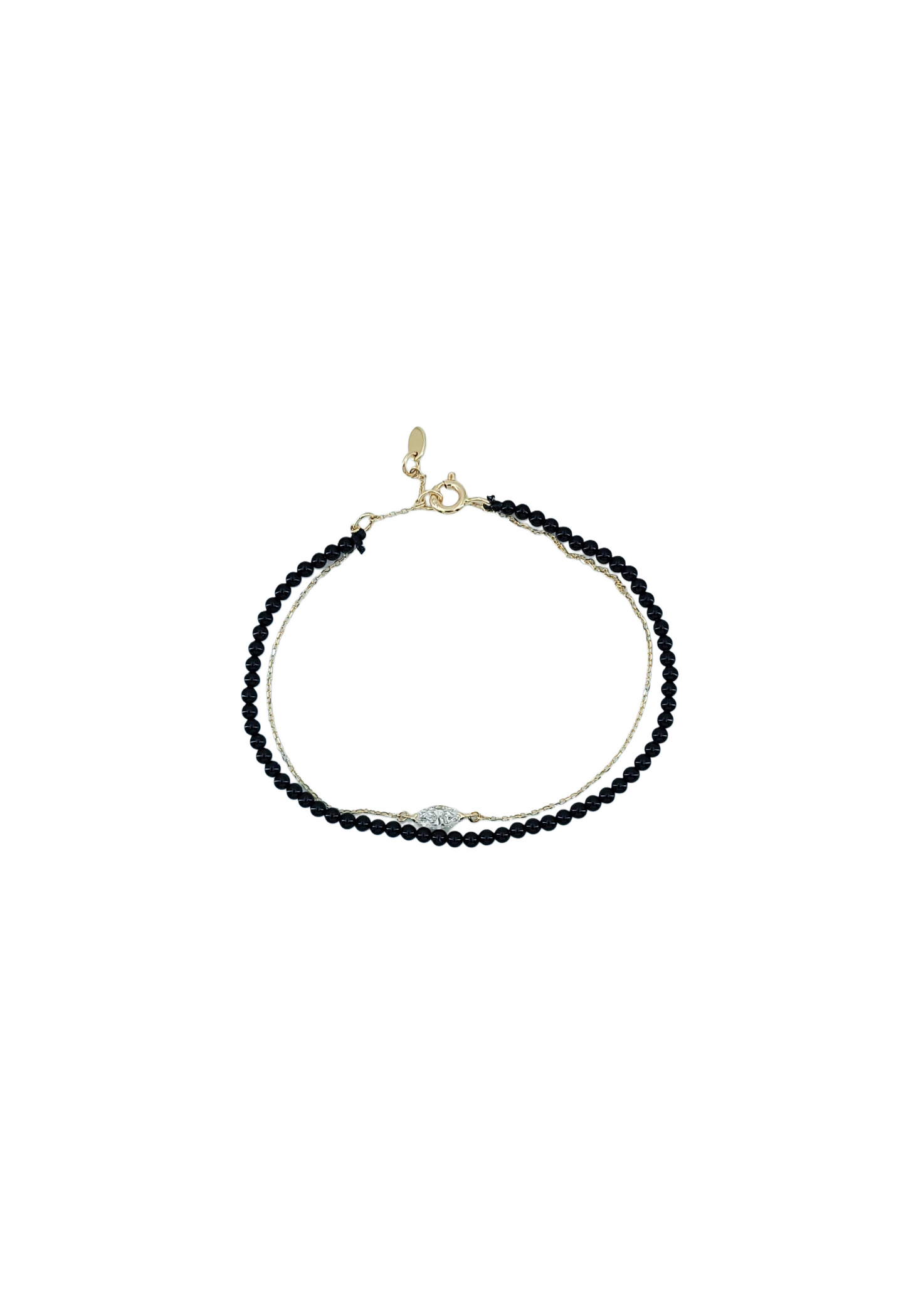 Onyx & Diamond Bracelet-WK4244MD@