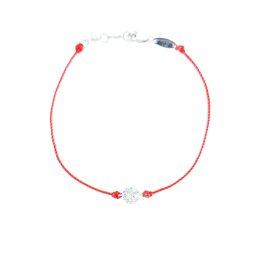 Red String Diamond Bracelet-WK4065