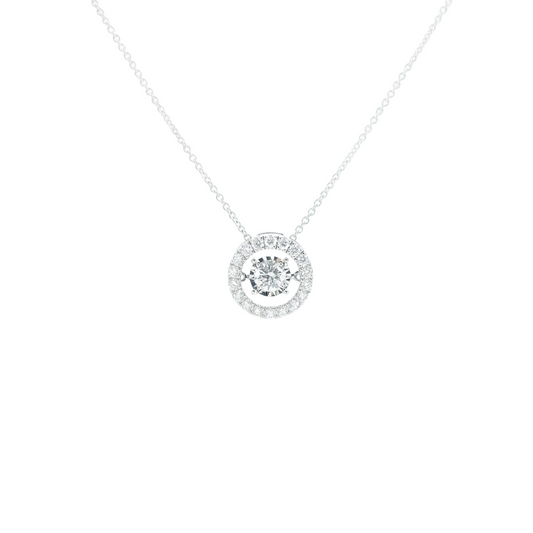 Round Diamond Necklace-WK4017