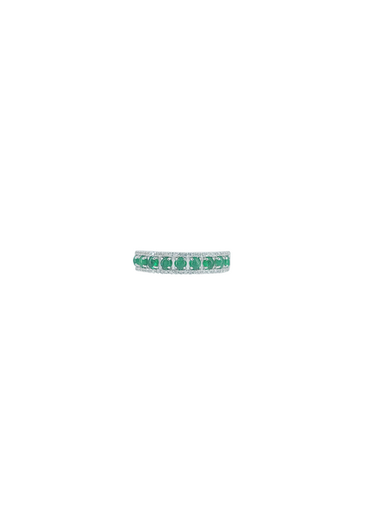 Emerald and Diamond Ring-WK4166