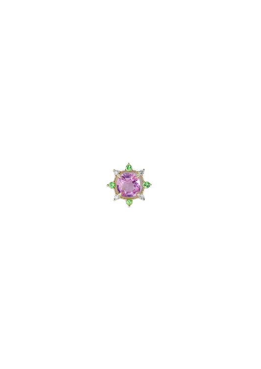Spinel & Diamond Charm-WK4179@