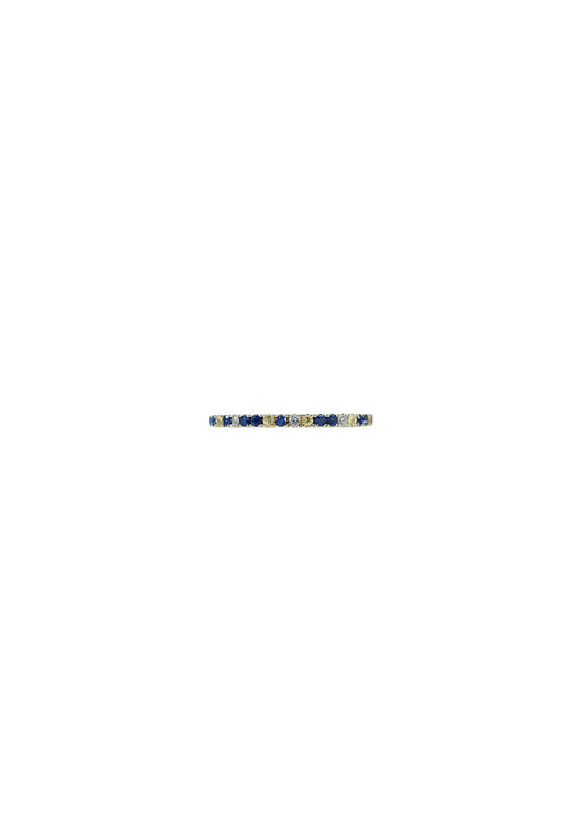 Blue Sapphire Diamond Ring-WK4187@
