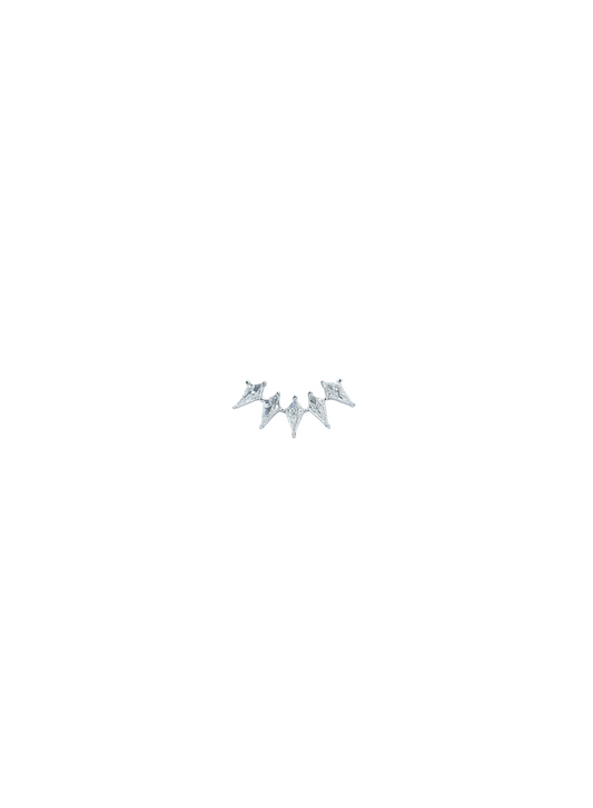 Diamond Earring (one piece)-WK4197@